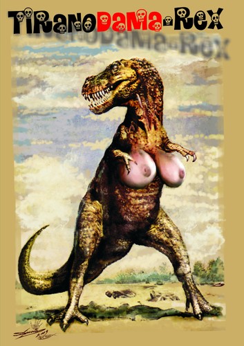 Cartoon: TiranoDAMA-Rex (medium) by LuciD tagged animals,art,cartoon,earth,humor,life,pictures,photo,xxx