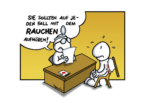Cartoon: Beim Arzt (medium) by Marcus Trepesch tagged doctor,cartoon,funny,medicine