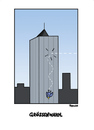 Cartoon: groessenwahn (small) by Marcus Trepesch tagged september11 nine eleven new york birds animals cartoon