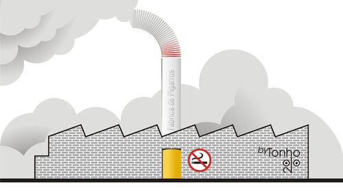 Cartoon: Factory (medium) by Tonho tagged cigarette