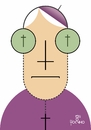 Cartoon: Bishop (small) by Tonho tagged bishop,church,cross,christ