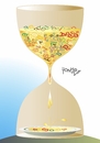 Cartoon: time (small) by Tonho tagged time hourglass
