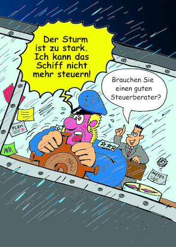 Cartoon: Steuerberater (medium) by Boiselle tagged steffen,boiselle,schiff,schiffe,wasser,meer,sturm,regen,nass,kalt,dunkel,untwetter,steuern,steuerberater,berater,versicherung,zettel,notizen,bord,rot,planb,plan,koffer,geld,finanzen,abgaben,uniform,lenken,schiff,schiffe,wasser,meer,sturm,regen,nass,kalt,dunkel,untwetter,steuern,steuerberater,berater,versicherung,zettel,notizen,bord,rot,planb,plan,koffer,geld,finanzen,abgaben,uniform,lenken