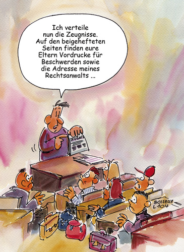 Cartoon: Zeugnisausgabe_Rechtsanwalt (medium) by Boiselle tagged lustig,witzig,schule,lehrer,zeugnis,zeugnisausgabe,schulende,abschluss,ferien,schüler,klassenzimmer,schulklasse,kinder,schulnoten,noten,bewertung,rechtsanwalt,beschwerden,vordrucke,zeugnisse,rucksack,schulranzen,schulbank,schultisch,schreibtisch,boiselle,lustig,witzig,schule,lehrer,zeugnis,zeugnisausgabe,schulende,abschluss,ferien,schüler,klassenzimmer,schulklasse,kinder,schulnoten,noten,bewertung,rechtsanwalt,beschwerden,vordrucke,zeugnisse,rucksack,schulranzen,schulbank,schultisch,schreibtisch