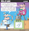 Cartoon: Still at large 117 (small) by bindslev tagged cafe,cafes,soup,soups,chef,chefs,footbath,foot,bath,relaxation,waiter,waiters,server,servers,kitchen,hygiene,unhygienic,rating,ratings,customer,service,services,restaurant,staff,recipe,recipes