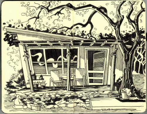 Cartoon: Home (medium) by rudat tagged moleskine,house