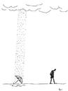 Cartoon: rain and human (small) by aytrshnby tagged rain,and,human