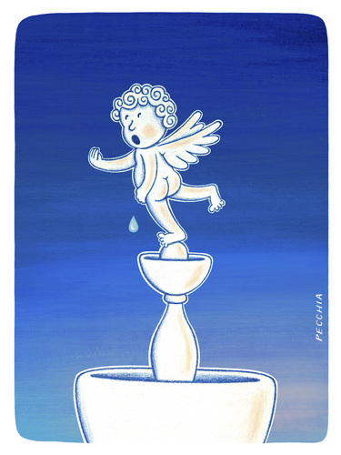 Cartoon: oh my God I need (medium) by Pecchia tagged pecchia,humor,cartoon
