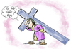 Cartoon: Kreuzbeschwerden (small) by Simpleton tagged kreuzigung,christi,jesus,christus,karfreitag,kreuzweg