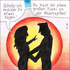 Cartoon: Liebevolle Worte (small) by Storch tagged liebe,romanze,romantik,sonnenuntergang,mann,frau,schatz,popel,nasenspitze