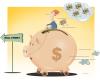 Cartoon: geldanlage (small) by schuppi tagged vermögen,geld,sparen,sparschwein,veranlagung,geldanlage,börse,dollar,reichtum,investition