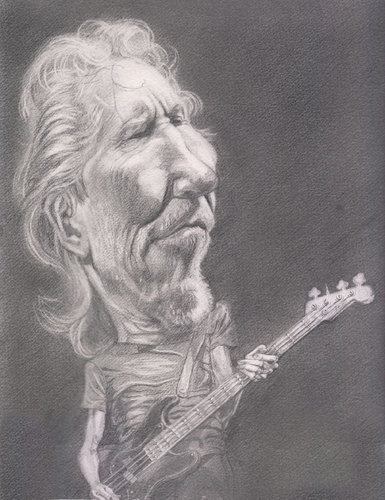Cartoon: Roger Waters (medium) by princepaikattu tagged roger,waters,pink,floyd,the,wall
