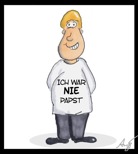 Cartoon: ... (medium) by Anjo tagged wir,sind,papst