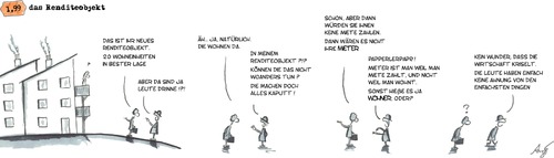 Cartoon: Das Renditeobjekt (medium) by Anjo tagged wohnung,markt,rendite,objekt,geldanlage,wohnanlage,privatisierung,wohnung,markt,rendite,objekt,geldanlage,wohnanlage,privatisierung