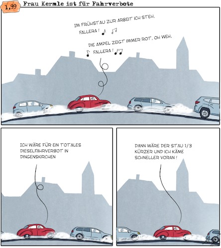 Cartoon: Dieselfahrverbot (medium) by Anjo tagged disel,fahrverbot,frau,kermle,dingenskirchen,auto,feinstaub,stau,ampel,disel,fahrverbot,frau,kermle,dingenskirchen,auto,feinstaub,stau,ampel