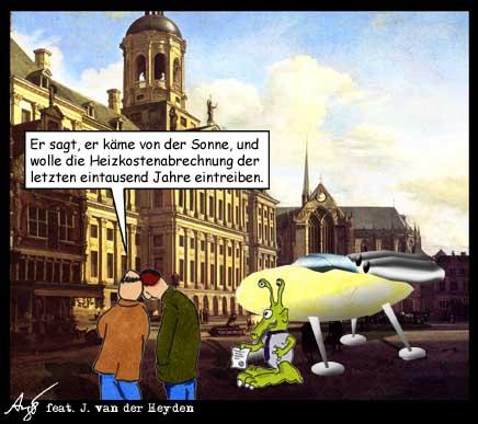 Cartoon: Heizkosten (medium) by Anjo tagged energie,sonne,heizkosten,gas,klima,aliens,ufo