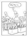 Cartoon: de ja (small) by creative jones tagged deja,vu,work,repetitive