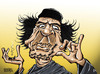 Cartoon: ANTi Gaddafi protests (small) by Satish Acharya tagged gaddafi libya