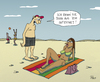 Cartoon: Internetbekanntschaft (small) by POLO tagged strand,internet,anmache,mann,frau,beziehung,sommer,meer