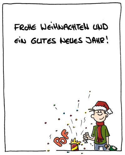 Cartoon: Fohe Weihnachten (medium) by gallion tagged weihnachten,gallion,tagebuch,silvester,xmas