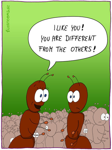 Cartoon: I LIKE YOU (medium) by Frank Zimmermann tagged like,you,love,ant,relation,cartoon,animal