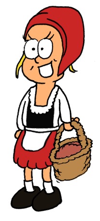 Cartoon: little red riding hood (medium) by Frank Zimmermann tagged basket,hood,riding,red,little