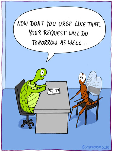 Cartoon: REQUEST (medium) by Frank Zimmermann tagged chair,dayfly,desk,fly,office,request,turtle