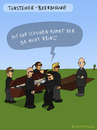 Cartoon: Beerdigung (small) by Frank Zimmermann tagged beerdigung,türsteher,sonnenbrille,pastor,predigt,grab,rasen