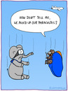 Cartoon: PARACHUTES (small) by Frank Zimmermann tagged parachute,mouse,elephant,airplane,plane,cartoon,goggles,fall,mix,up,rat,flugzeug,fliegen,elefant,maus,ratte,springen,sprung,fallschirm
