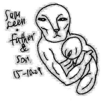 Cartoon: Father and Son (medium) by sam seen tagged father,son