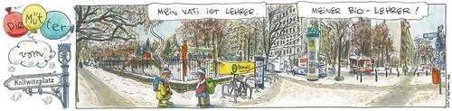 Cartoon: M.v.K. Bio-Lehrer (medium) by OL tagged bio,lehrer,vati,mütter,vom,kollwitzplatz,berlin,spiesser,öko,markt,ol