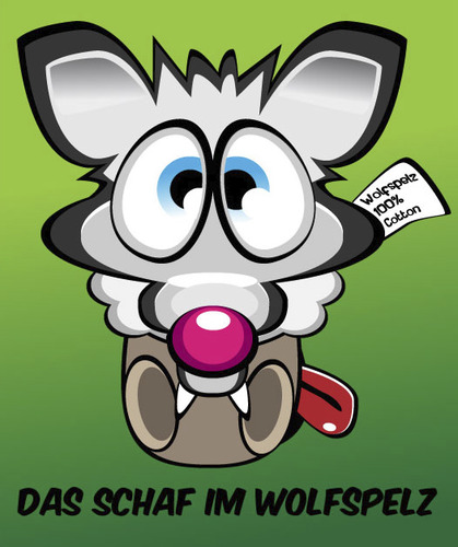 Cartoon: Das Schaf im Wolfspelz (medium) by sharko tagged schaf,wolf,wolfspelz