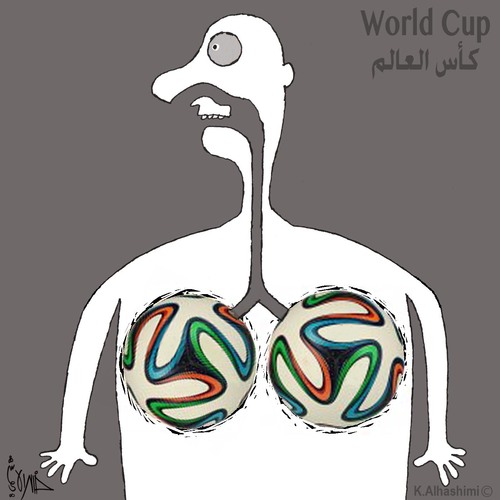 Cartoon: Football (medium) by Khalid Alhashimi tagged football,marketing