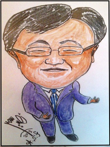Cartoon: Dr Jae Yang Park (medium) by AHMEDSAMIRFARID tagged korea,korean,cultural,advisor,ahmed,samir,farid,cartoon,caricature,egypt