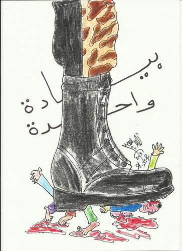 Cartoon: ONE MAN SHOE NOT SHOW (medium) by AHMEDSAMIRFARID tagged morsi,mursi,mpt,revolution,cairo,army,military,ahmed,samir,farid,morsy,mursy,president,egy