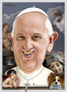 Cartoon: Pope Francis (small) by Maria Hamrin tagged franciscus,caricature,jesuit,catholic,christianity,leader,italy,vatican,argentina,buenos,aires,gregory,111