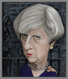 Cartoon: Prime Minister Theresa May. (small) by Maria Hamrin tagged caricature,british,pm,leader,chief,politican,chairwoman,conservative,tory,uk,cameron,corbyn,johnson,thatcher,eu,brexit,dup,mp