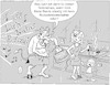 Cartoon: Rückwärtsbotschaft (small) by Oliver Gerke tagged rückwärtsbotschaft,heavy,metal,satan,luzifer,hölle,termine,termindruck,stress,teufel,musik,schallplatten,rückwärts,abspielen