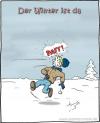 Cartoon: der Winter ist da (small) by Hannes tagged winter,schneeball,schnee