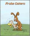 Cartoon: frohe Ostern (small) by Hannes tagged ostern,hase,huhn
