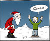 Cartoon: Gandalf (small) by Hannes tagged gandalf,herr,der,ringe,kinder,mittelerde,schnee,weihnachten,weihnachtsmann,winter,xmas