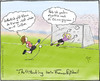 Cartoon: Multitasking beim Frauenfußball (small) by Hannes tagged ball denken frauen frauenfußball fußball gedanken grün kicken multitasking schießen tor