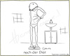 Cartoon: nach der Diät (small) by Hannes tagged diät,diet,gesundheit,health,haut,skin,inktober