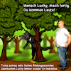Cartoon: Karli und Lucky 3 (small) by PuzzleVisions tagged puzzlevisions urinstinkte ur instinkte instincts karli lucky pinkeln pee wald wood baum tree