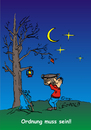 Cartoon: Herbst (small) by Leopold tagged herbst,laub,nacht,mann,korb,mond,blau,baum,blatt,ordnung