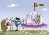 Cartoon: Galactic Soccer (small) by KARRY tagged soccer football universe ufo