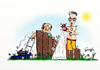 Cartoon: Ironman (small) by gimpl tagged ironman,gardening