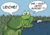 Cartoon: Leiche (small) by pierre-cda tagged leiche,laich,frosch,frösche,see,froschteich