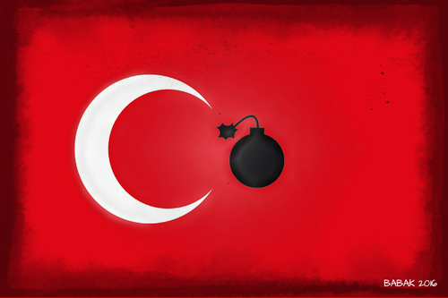 Cartoon: Turkey (medium) by Babak Massoumi tagged turkey