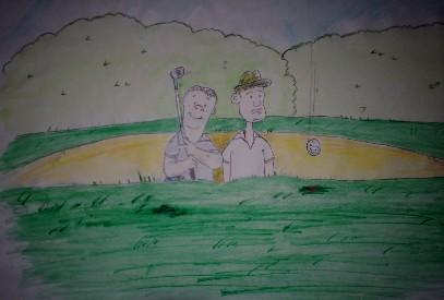 Cartoon: Guidom Golf (medium) by rocknoise tagged cartoon,humor,mrmatt,guido,golf